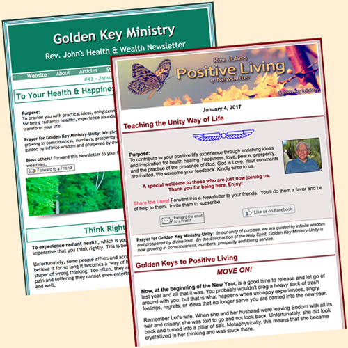 Newsletters from Golden Key Ministry
